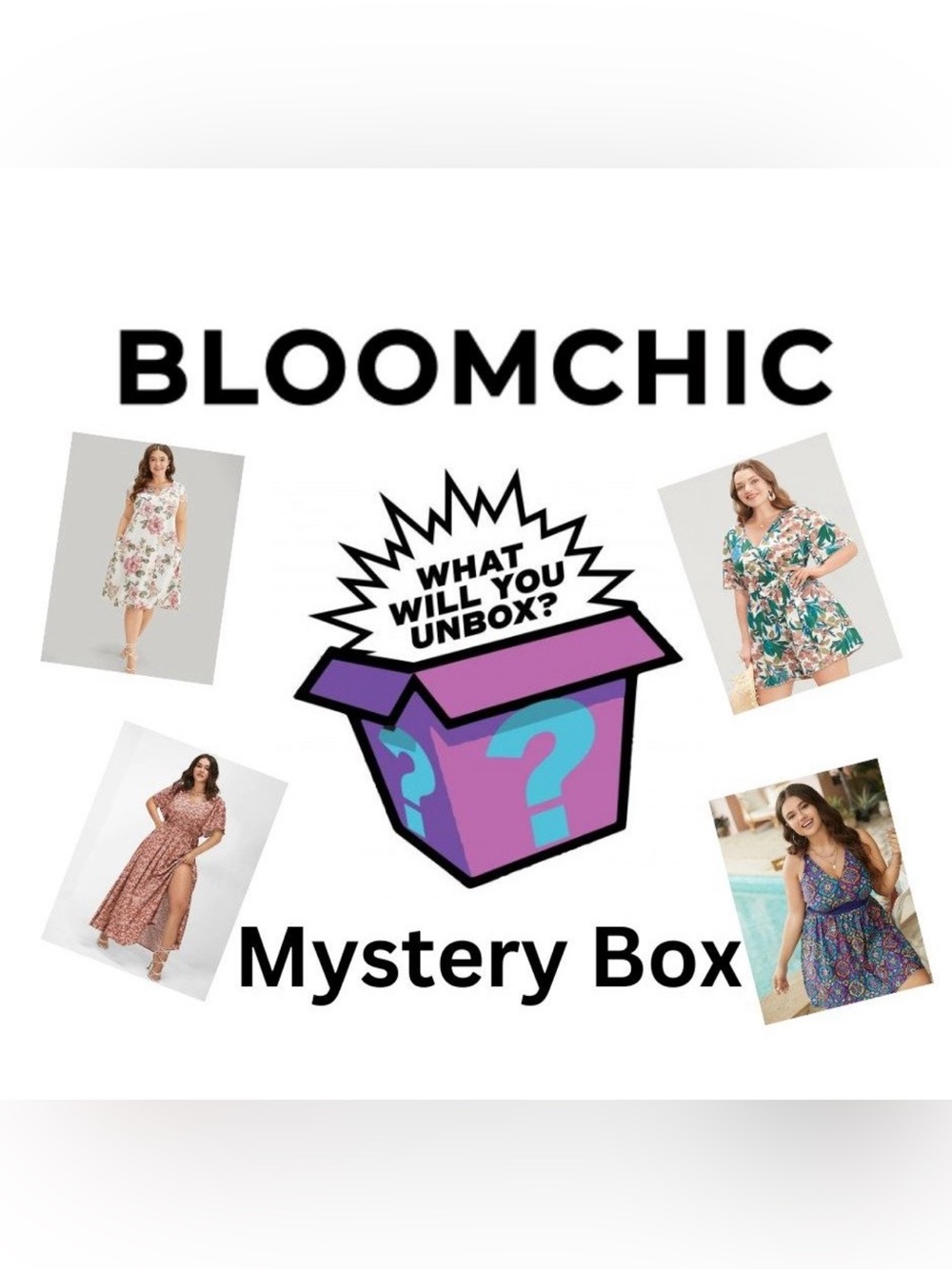 Size 10 Medium by BloomChic MYSTERY BOX Bundle  LOT of 3  women’s clothing  NWT